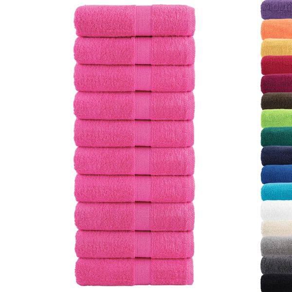 vidaXL Premium washandjes SOLUND 10 stuks roze 30x30 cm 600 g/m&sup2;