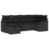 vidaXL Tuin Sofa Set 6 st Poly riet