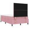 vidaXL Boxspring bed met matras Roze 120 x 190 cm Fluweel
