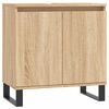 vidaXL Badkamerkast 58x33x60 cm bewerkt hout sonoma eikenkleurig