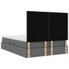 vidaXL Opslag bed met matras Donkergrijs 140 x 200 cm Polyester
