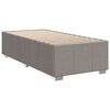 vidaXL Boxspring met matras stof taupe 100x200 cm
