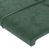 vidaXL Boxspring met matras fluweel donkergroen 140x200 cm