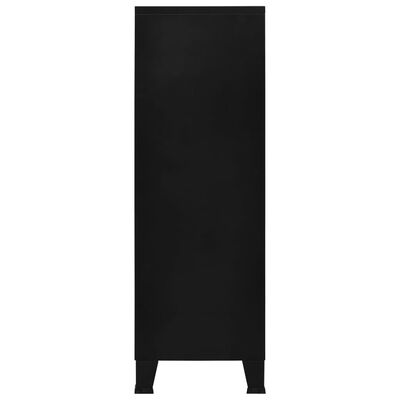 vidaXL Opbergkast industrieel 75x40x120 cm staal zwart
