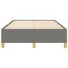 vidaXL Bedframe zonder matras 120x190 cm stof donkergrijs