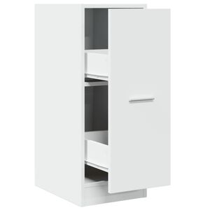 vidaXL Apothekerskast Wit 30x41x77,5 cm Bewerkt Hout