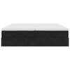 vidaXL Ottoman bed met matrassen 200x200cm fluweel zwart