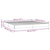 vidaXL Bedframe zonder matras stof crèmekleurig 200x200 cm