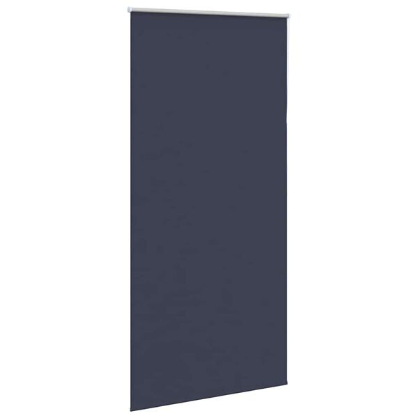 vidaXL Rolgordijn verduisterend 115x210 cm stofbreedte 110,7 cm blauw