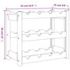 vidaXL Wijnrek voor 12 flessen massief grenenhout bruin
