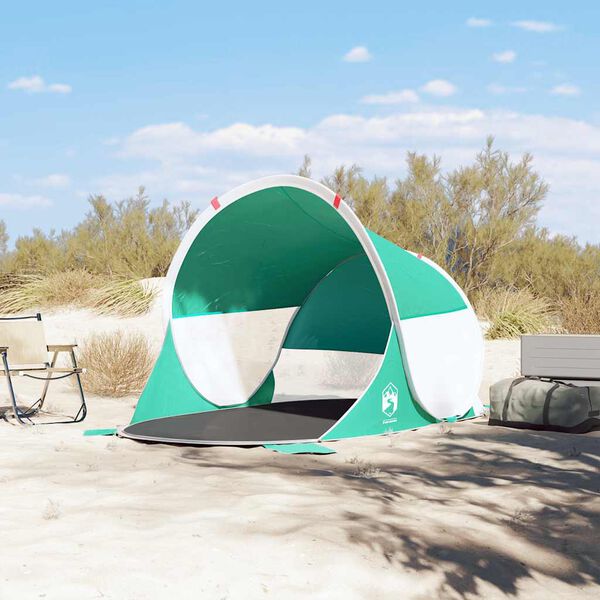 vidaXL Strandtent pop-up waterdicht zeegroen