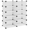 vidaXL Schoenenrek 84x32x88,5 cm polypropeen transparant