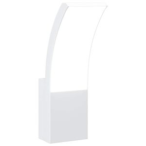 vidaXL Buitenwandlamp LED gegoten aluminium wit