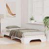 vidaXL Bedframe Wit 100 x 210 cm Massief grenenhout