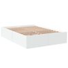 vidaXL Bedframe massief hout wit 140x190 cm