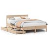vidaXL Bedframe zonder matras massief grenenhout 120x190 cm