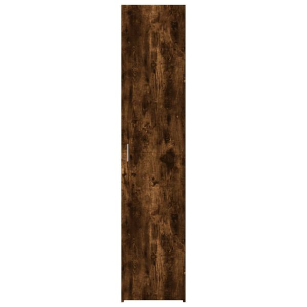vidaXL Hoge kast 40x42,5x185 cm bewerkt hout gerookt eikenkleurig