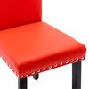 vidaXL Eetkamerstoelen 6 st kunstleer rood
