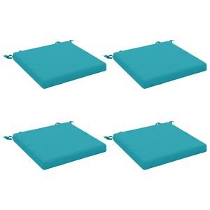 vidaXL 4-Piece Zitkussens SOEST 4 st 100% Polyester Turquoise