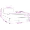 vidaXL Boxspring met matras fluweel donkerblauw 120x190 cm