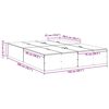 vidaXL Opbergbedframe met opslag Oud Hout 150 x 200 cm Bewerkt hout