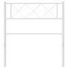 vidaXL Vervangend hoofdbord 107 cm metaal wit