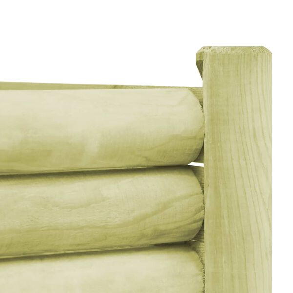 vidaXL Plantenbak verhoogd 120x40x42 cm ge&iuml;mpregneerd grenenhout