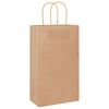 vidaXL Papieren zakken 50 st met hengsels 21x11x36 cm bruin