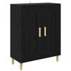 vidaXL Dressoir Zwart eiken 69,5 x 34 x 90 cm Bewerkt hout