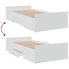 vidaXL Bedframe met lades bewerkt hout wit 100x200 cm