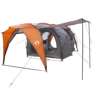 vidaXL Tunneltent 4-persoons Grijs en Oranje