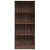 vidaXL Boekenkast 60x24x143 cm bewerkt hout bruin eikenkleur
