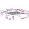 vidaXL Bedframe zonder matras massief grenenhout wit 200x200 cm