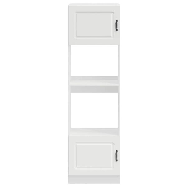 vidaXL Ovenkasten 2 st Kalmar bewerkt hout wit