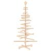 vidaXL Houten kerstboom KOTKA 120 cm Massief grenenhout Natuurlijk