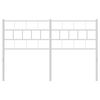 vidaXL Hoofdbord 140 cm metaal wit