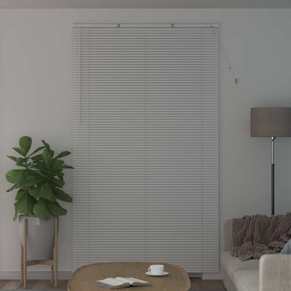 vidaXL Venetiaanse Blind Verstelbaar Wit 213 x 150 cm PVC