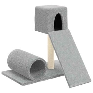 vidaXL Kattenmeubel met sisal krabpalen 59 cm lichtgrijs