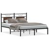 vidaXL Bedframe zonder matras bewerkt hout bruin eikenkleur 140x200 cm