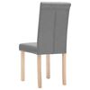 vidaXL Eetkamerstoelen 2 st stof lichtgrijs