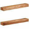 vidaXL Wandschappen 2 st 80x17x8 cm massief acaciahout