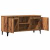 vidaXL Tv-meubel 102x35x50 cm bewerkt hout oud houtkleurig