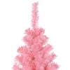 vidaXL Kerstboom met 300 LED met standaard Roze 210 cm PVC