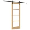 vidaXL Schuifdeur ORKDAL Natuurlijk en Zwart 73,5 x 198,5 cm