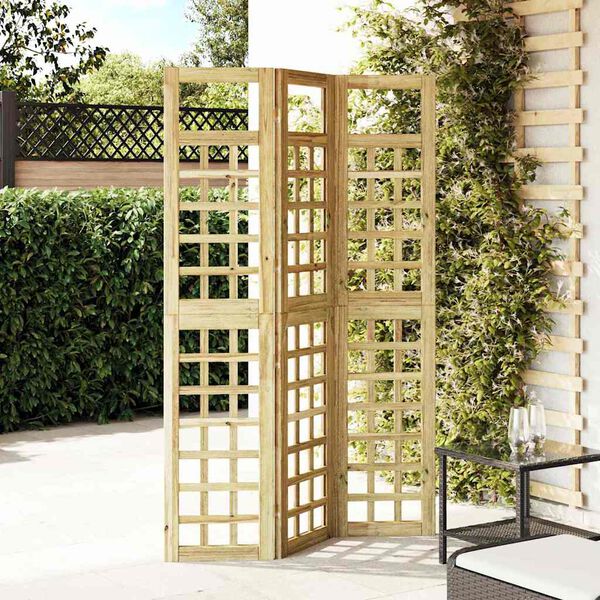 vidaXL Privacyscherm Honingbruin 121 x 180 cm Massief Vurenhout