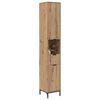vidaXL Badkamer Kast met lade Artisan Eiken 31,5 x 33 x 190 cm