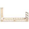vidaXL Bedframe met hoofdbord massief grenenhout 100x200 cm