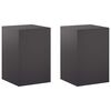 vidaXL Plantenstandaard 2 pcs Zwart 40 x 40 x 60 cm Staal