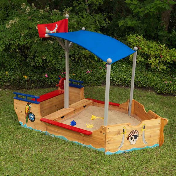 KidKraft Piratenschip zandbak met luifel hout 00128