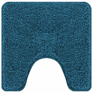 vidaXL Antislip Badmat met Toilet Cut Blauw 50 x 50 cm PP
